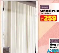 LİLA GÜNEŞLİK PERDE 250X210 CM